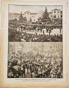 1900 TRASPORTO SALMA RE UMBERTO I MONZA FUNERALI ROMA - Imagen 1 de 1