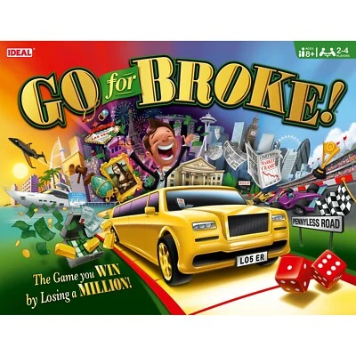 Go For Broke 💰 Family Board Game from IDEAL - Fun Money Management Challenge - Image 1 of 4