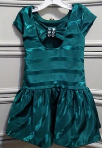 Gymboree Size 4 Fancy Dalmatians Girls Emerald Green Party Dress. Christmas - Picture 1 of 12