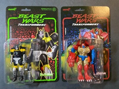 Super7 ReAction BEAST WARS TRANSFORMERS T-WRECKS & SHADOW PANTHER Action Figures - Image 1 of 4