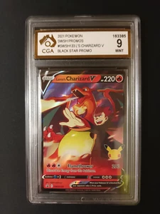 Pokemon 2021 Sword & Shield Promo Lance's Charizard V SWSH133 CGA 9 - Picture 1 of 1