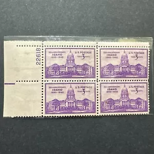 1940 Idaho Statehood Block Of 4 Unused Three Cent - Picture 1 of 2