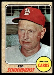 1968 Topps Red Schoendienst St. Louis Cardinals #294 - Imagen 1 de 2