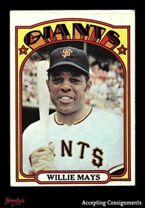 1972 Topps #49 Willie Mays SAN FRANCISCO GIANTS VG - VG/EX