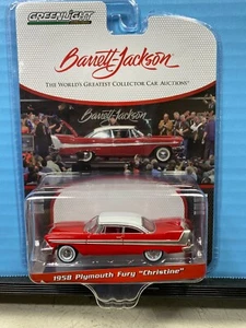 1/64 GREENLIGHT BARRETT JACKSON 1958 PLYMOUTH FURY CHRISTINE RED & WHITE TOP - Bild 1 von 2