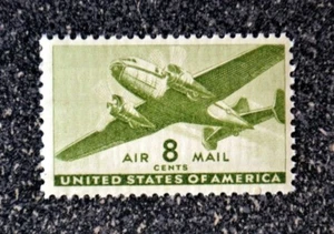 1944US #C26 8c Twin Motored Transport Plane - Air Mail - Mint NH - Picture 1 of 1