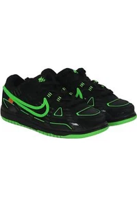 NIKE + OFF-WHITE KINDER UNISEX AIR RUBBER DUNK GREEN STRIKE SNEAKER EU 32 UK 13,5 - Bild 1 von 5