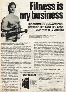 1975 Pubblicità Stampa Vintage Fitness is my business consiglio Bullworker Mike Fretault - Foto 1 di 2