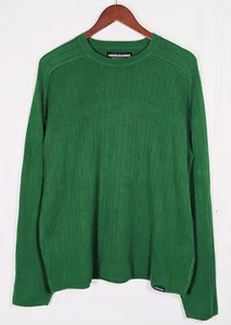 Vintage Abercrombie & Fitch Sweater Mens XL Kelly Green Cotton Blend A/92 Y2K - Picture 1 of 4