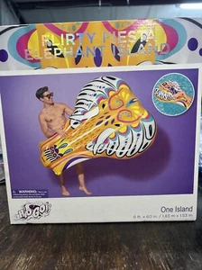 H2OGO! ONE ISLAND Flirty Fiesta ELEPHANT Island Pool FLOAT 6 ft x 60" NEW IN BOX - Picture 1 of 3