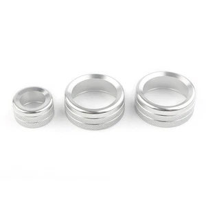 Klimaknopf Schalter Zierblende Ring für BMW GT X1 X3 X4 X5 X6 2013 - 2018 Silber - Picture 1 of 7