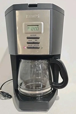 Krups KM75 KM75* Black Stainless Steel Programmable 12 CUPS Coffee Maker Tested - Image 1 of 4