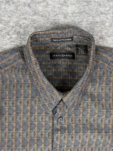 Camisa Jhane Barnes Para Hombres XL Geométrica Tribal Multi Japonesa Tela Manga Larga - Imagen 1 de 5