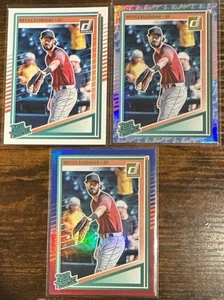 Bryce Eldridge Rainbow 2025 Donruss 3 Karten #185 Base, Rockets, Blue & Red Giant - Bild 1 von 4