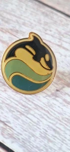 Vintage Sea World Runde San Diego Kreis Revers Hut Pin Shamu Orca Wal Wasser #5 - Bild 1 von 2