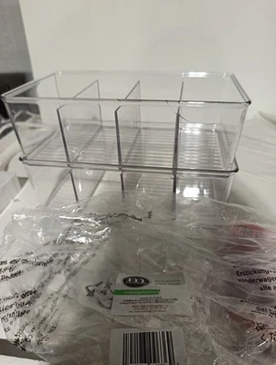 Zeilako mDesign Stackable Storage Box (Set of 2) - Practical Plastic Storage... - Image 1 of 3