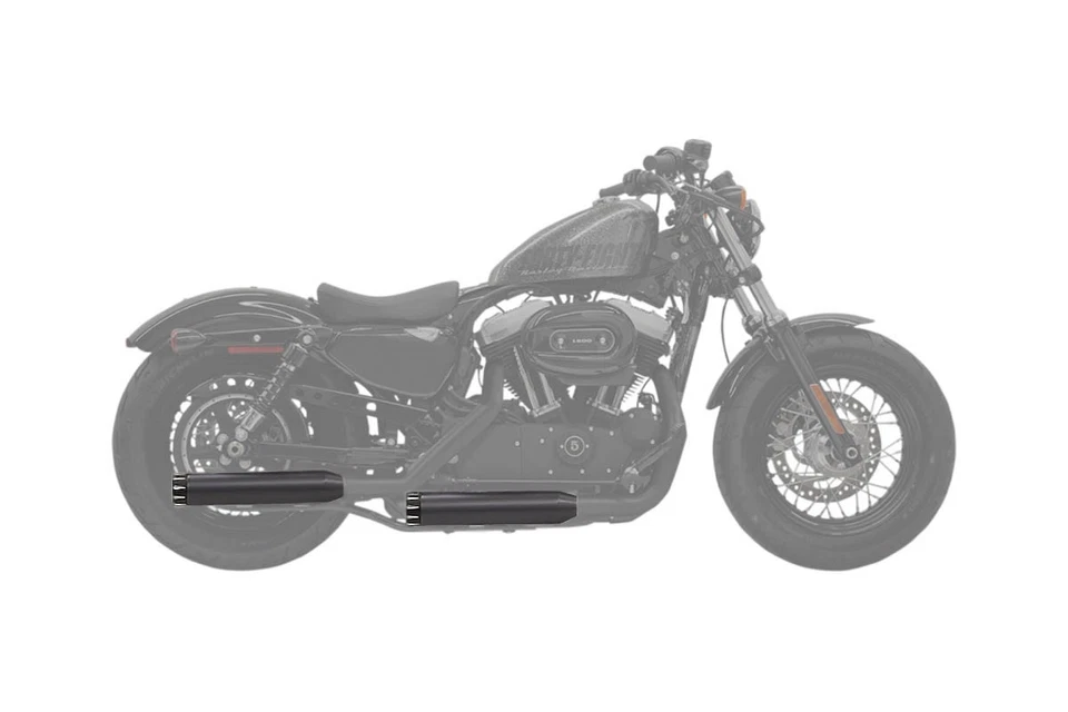 Silenciadores sin cordones Bassani FirePower 3" negro/negro flautas en contraste (1X27TB) Foto 1 de 1