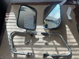 73-79 Ford Truck 78 79 Bronco Mirrors & Brackets OEM 1973-1979 SS - Foto 1 di 10
