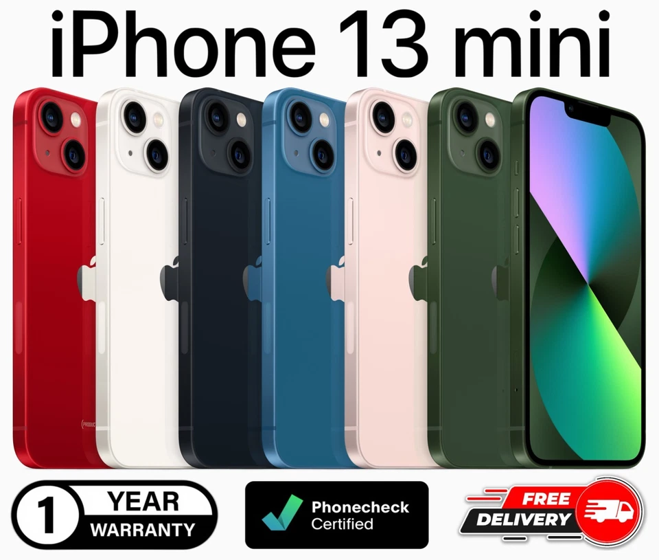 Apple iPhone 13 mini A2481 - 128GB  - Unlocked AT&T Verizon T-Mobile Metro - Image 1 of 1