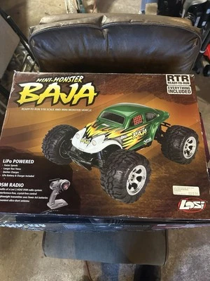 Losi Mini Monster Baja 4WD 1/18 Brushed Dual Motor Rc Buggy NOT TESTED - Image 1 of 4