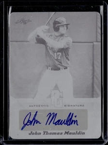 2013 Leaf Perfect Game #JTM John Thomas Mauldin Printing Plates Black 1/1 - Picture 1 of 2