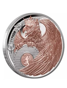 Silberműnze Gryphon Greif Heraldic Beasts(1.) Niue 2024 PP 1 Oz Neu - Bild 1 von 4
