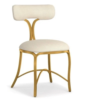 Silla lateral tapizada de metal Cynthia Rowley 1586-75410d-Gld6 Hooker Furniture Foto 1 de 4