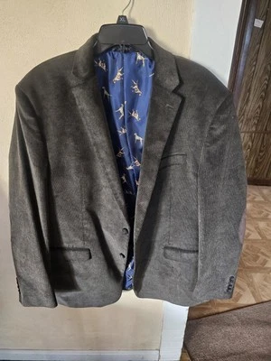 Chaps Men's Black Corduroy Blazer 46L 2-Button Jacket Elbow Patch Classic Lined - Image 1 of 4