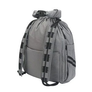Water-Resistant Drawstring Bag - Expandable 30L with Anti-Theft Zipper Pocket... - Picture 1 of 9