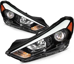 Fits Hyundai Tucson 2016-2018 Headlight Assembly Left&Right w/LED DRL - Picture 1 of 9