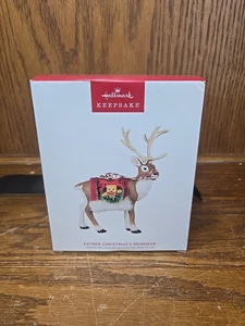 2023 Hallmark Father Christmas Reindeer Keepsake Ornament Ltd Ed NEW QXE3287 - Picture 1 of 3
