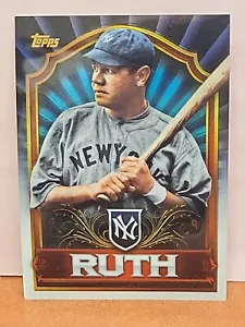 2011 TOPPS 3 Card Refractor Set Babe Ruth Mickey Mantle Jackie Robinson SSP - Picture 1 of 6