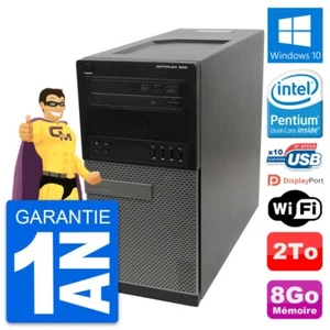 PC Tour Dell OptiPlex 990 Intel Pentium G630 RAM 8Go Disque 2To Windows 10 Wifi - Imagen 1 de 6