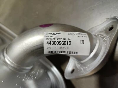 Genuine OEM Subaru 44300SG010 Right Exhaust Muffler Assy 2014-2018 Forester - Image 1 of 4