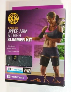 Gold's Gym Weight Loss Upper Arm & Thigh Slimmer Kit Fitness Adjustable Belts - Picture 1 of 8