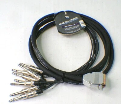 NEW Pro Co DA88BQ-10  Analog DB25/TRS Snake 10 ft. ProTools Patch 8 TRS gr2 - Image 1 of 4