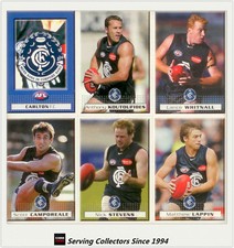 2004 Herald Sun AFL Trading Cards Base Card Team Set Carlton (11)