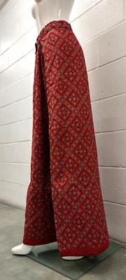 Pantalones bohemios envolventes vintage años 70 algodón mediano Terra hechos a mano Pakistán 777 Mogul Ltd Foto 1 de 4