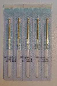 100 St. Akupunkturnadeln 0,30x10 mm, Nadel u. Griff komplett vergoldet (2024/10) - Bild 1 von 1