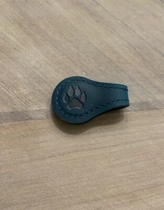 Pawprint Magnetic Bookmark Genuine Leather Page Divider - Picture 1 of 2