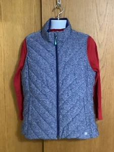 MUJER Talla XL "TEK GEAR" AZUL CREMALLERA FRONTAL COMPLETA CHALECO ACOLCHADO SIN MANGAS CON BOLSILLOS - Imagen 1 de 12