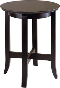 Toby 21.97-Inch X 18.03-Inch X 18.03-Inch Composite Wood End Table, Espresso (92 - Picture 1 of 6