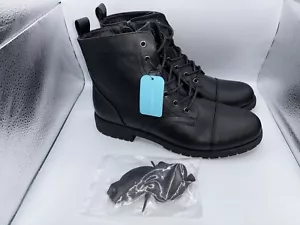 Vepose Women's Ankle Boots Low Heel Lace up Fashion Combat Booties, Size 10 - Picture 1 of 8