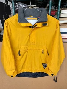 Vintage Abercrombie & Fitch Pullover Jacket Men's Large Fleece Lined Hooded - Picture 1 of 22