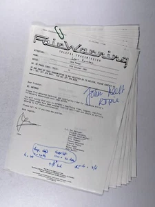 Anthrax Contract Scott Ian Joey Belladonna Original Office Copy 15th Oct 1990 - Picture 1 of 13