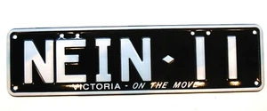 "NEIN-11" VIC. PERSONALISED REGO. PLATES - FOR PORSCHE 911 - Picture 1 of 1