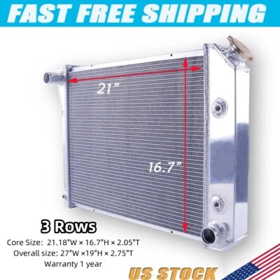 For 1980-1987 Oldsmobile Cutlass/Buick Regal 3Row Aluminum Radiator High quality Foto 1 de 4