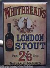 Whitbread's London Stout 2" X 3" Fridge Magnet. Vintage British Beer Advertising