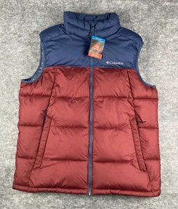 Neu mit Etikett Columbia Weste Herren Pike Lake Large blau rot Omni hitzereflektierend wattiert - Bild 1 von 9