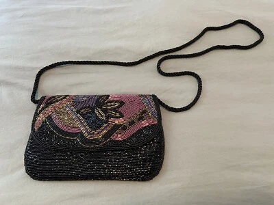 ADG 80s Glam Vintage Beaded Crossbody Multicolor - Image 1 of 4